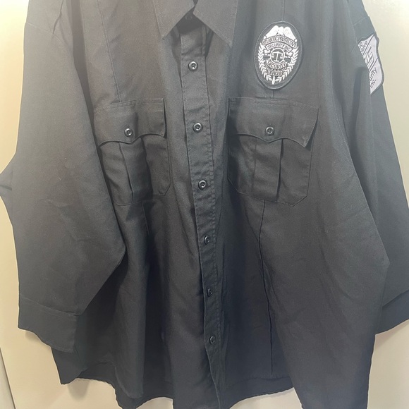 Tech squad Atlanta protective security black button down shirt size 3XL - Picture 3 of 10